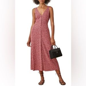 Reformation Floral Print Midi Dress